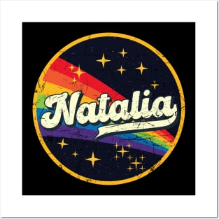 Natalia // Rainbow In Space Vintage Grunge-Style Posters and Art